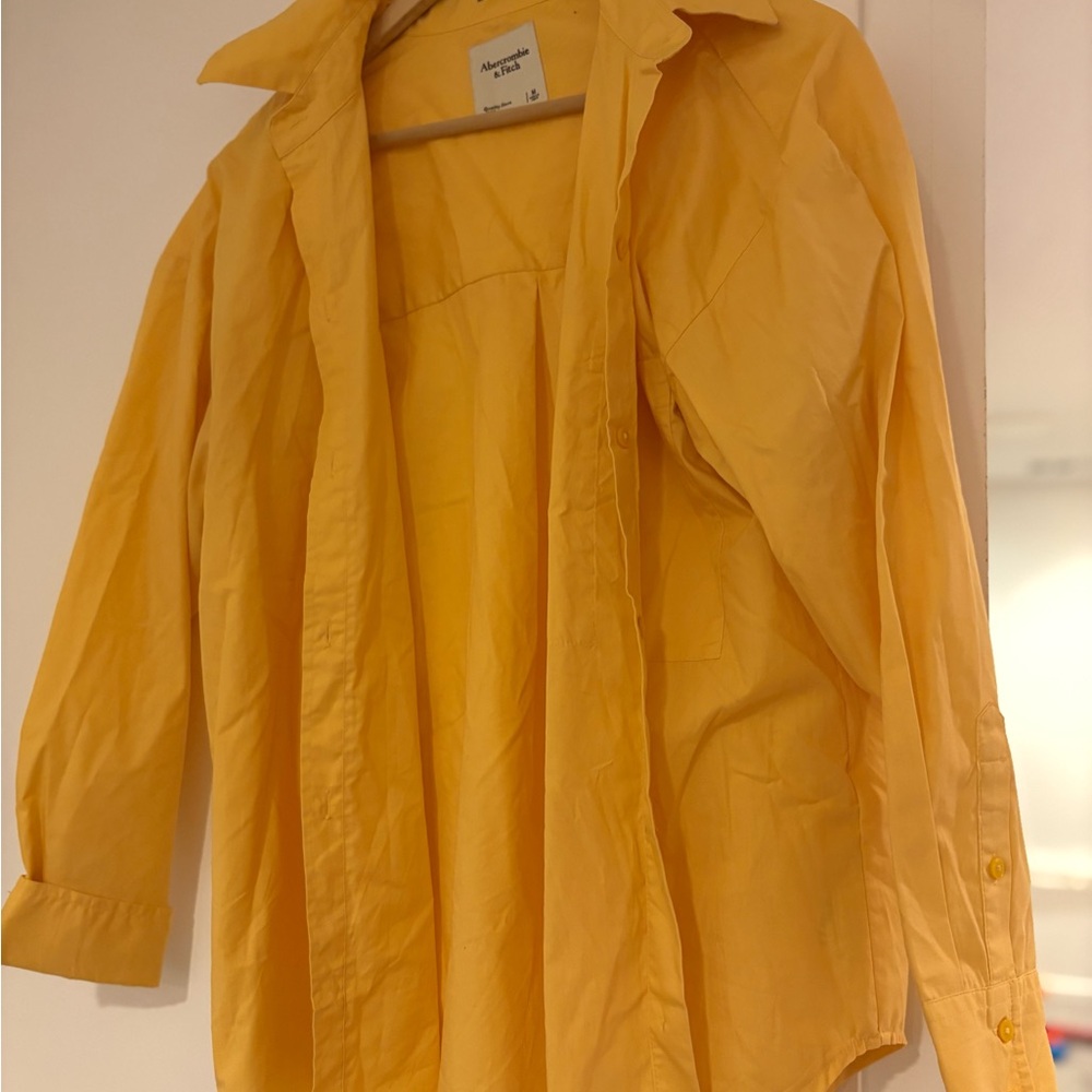 Abercrombie & Fitch Mustard Yellow Women's Jacket
